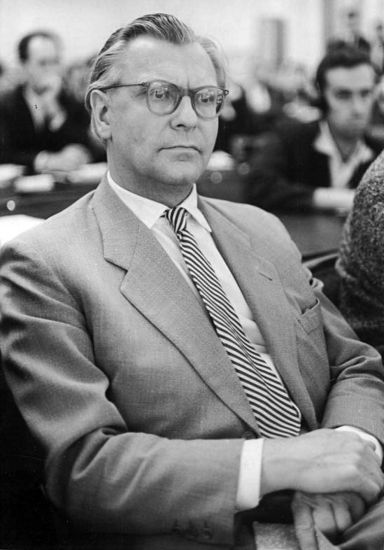 Eberhard Rebling, 11 July 1963. Photo: Bundesarchiv. Photo link: <a href= Eberhard Rebling, 11 July 1963