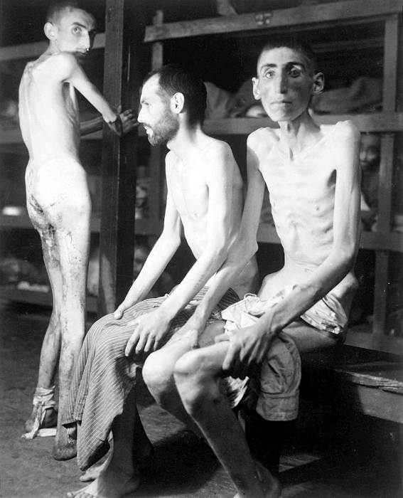 Slave laborers at Buchenwald wikimedia